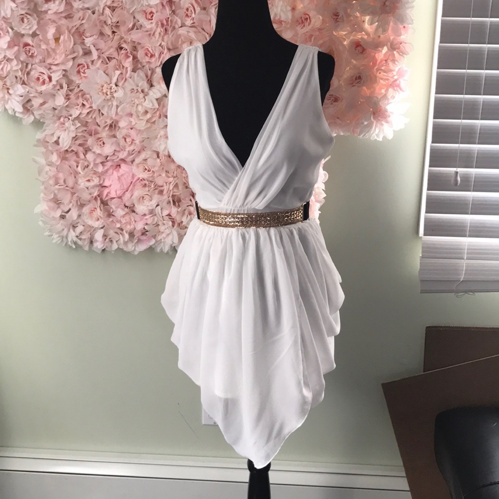 White tulip dress
